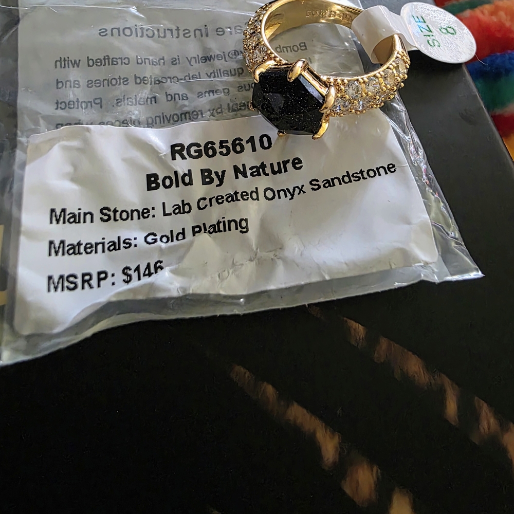 Bold By Nature Gold Ring with Black Onyx, Untamed Collection